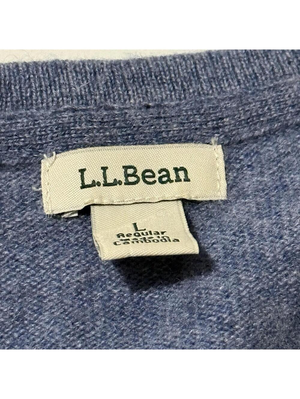 L.L.Bean Cashmere Sweater L Men’s - Picture 3 of 7